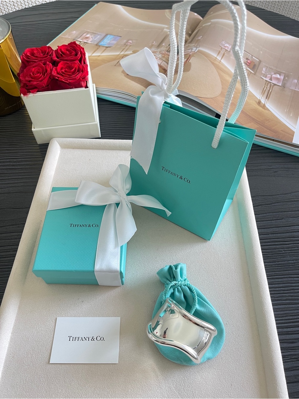 Tiffany & Co. Elsa Peretti Small Bone Cuff Bracelet Silver Medium $2,000